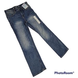 NWT Cat & Jack Boys Jeans Size 12 Straight Adjustable Waist Stretch